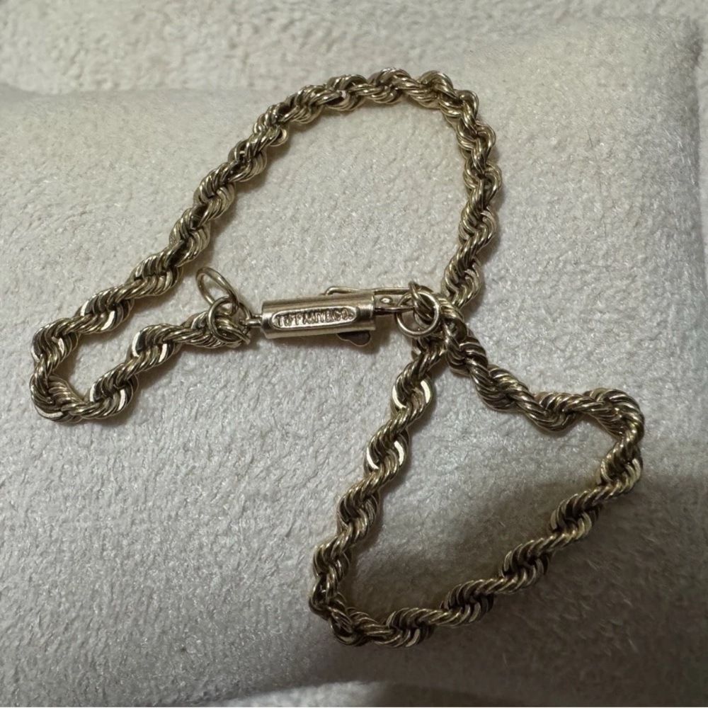 Vintage COLLECTORS 14k Yellow  Gold Twisted Rope Tiffany & Co. Bracelet